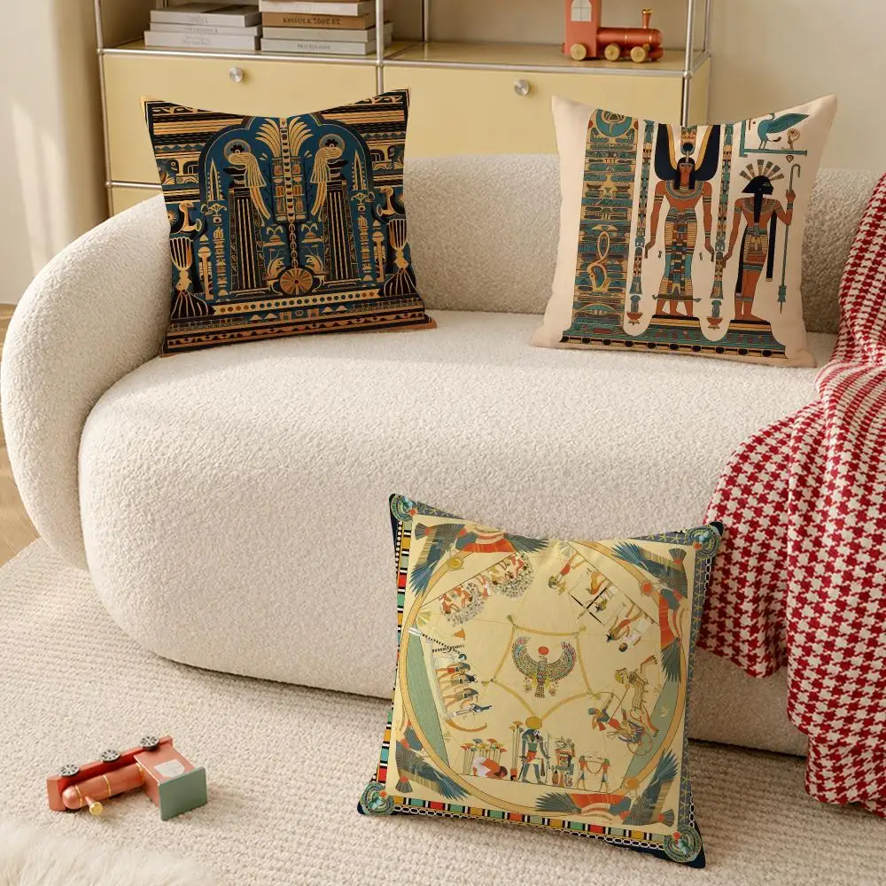 Egypt pharaoh Cushion Cover Pillow Cover Decorative Throw Couch Home Decor for Living Room Sofa