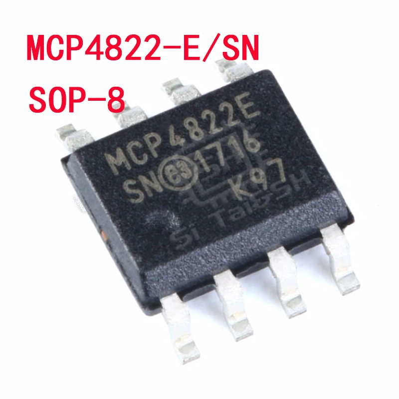 1 قطعة MCP6S21-I/SN T-I/MS -I/MS MSOP8 SOP8 MCP4822 MCP4822-E/SN