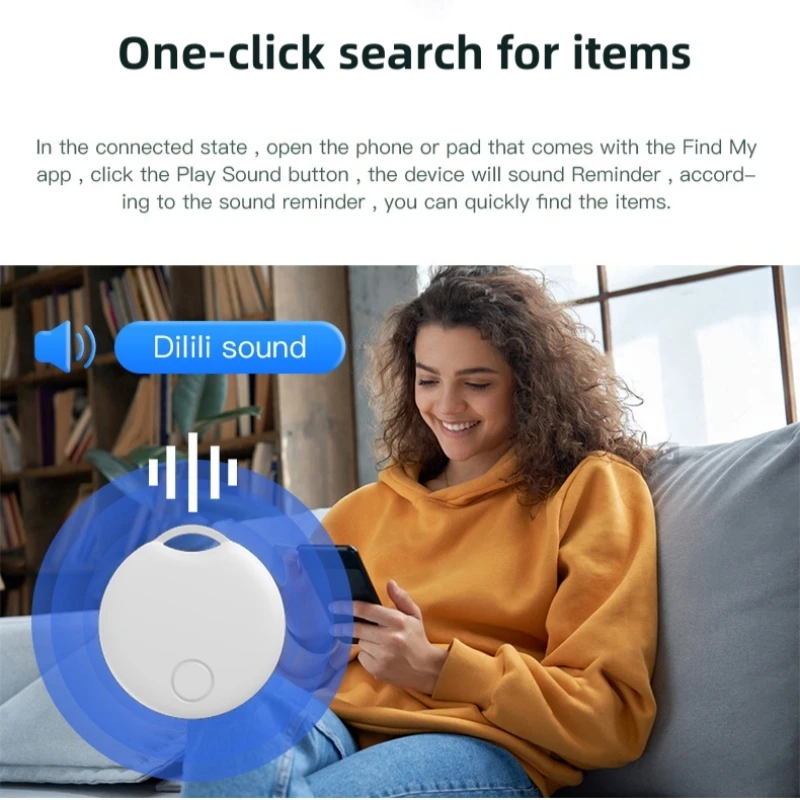 Smart Finder Key Locator 80dB Tracking Device Bluetooth Anti-Lost Tag Alarm promemoria funziona con Apple Find My For Pets Smart Tag