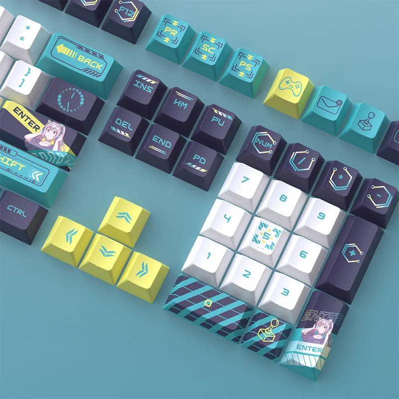 Keycap Heat Sublimation Original Factory Small Complete Set 126 Button PBT Customization