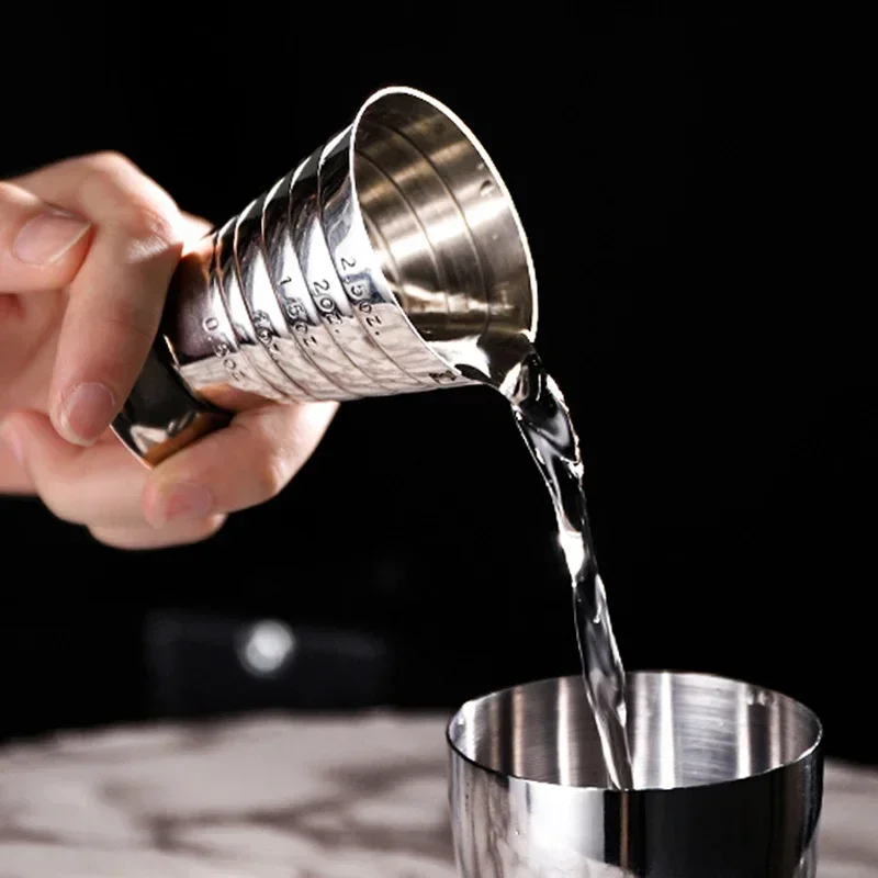 

75ml Stainless Steel Jigger Wine Cocktail Bar Jigger Bartender Tools Shot Cup Ounce Jigger Liquor Measuring Cup Bar Accessories