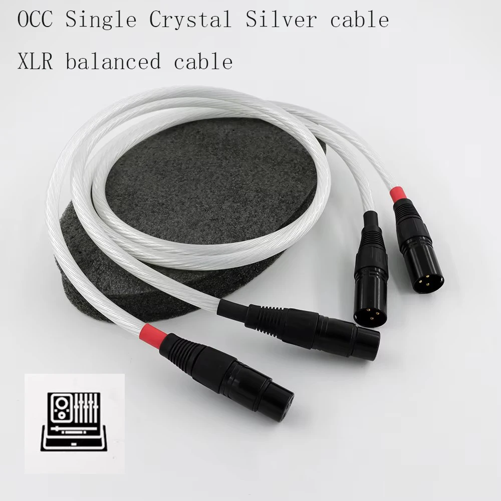 

Высококачественный OCC Single Crystal Silver кабельный базовый HiFi XLR сбалансированный кабель аудиофильский аудиокабель DVD-усилитель микрофонное подключение