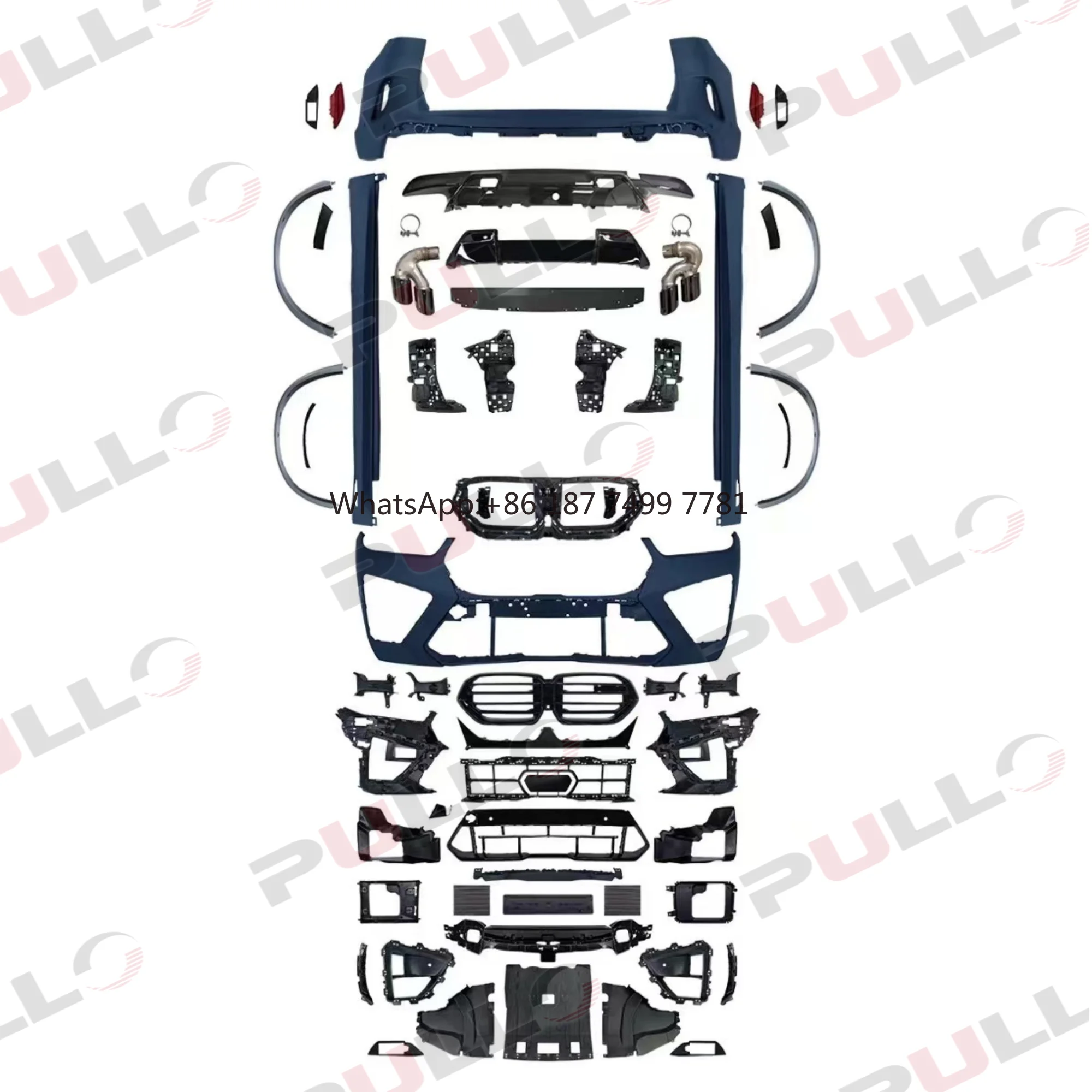 

Car Body Kit Bumper Kit for . X5 G05/G18 2023+ Upgrade to X5M Model Car Bumpers Assembly with Side Skirts