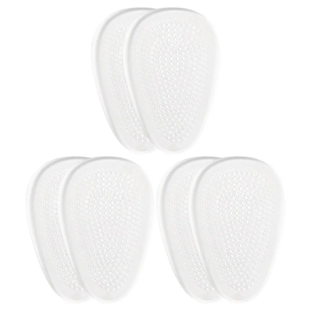 

3Pairs Massage Insoles for Shoes Gel Heel Pads Pain Relief Cushion Inserts Comfortable Non-Slip Shoe Accessories for High Heels