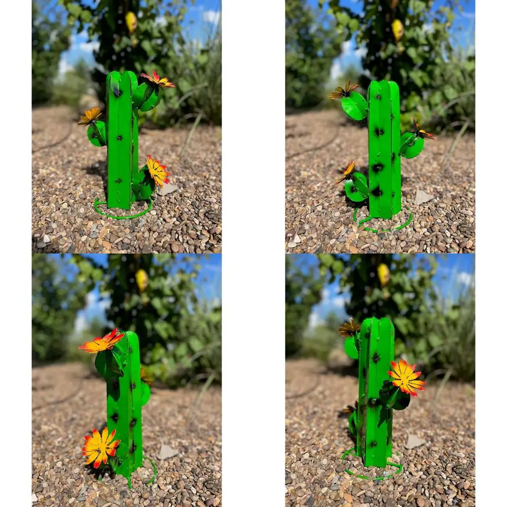 

Green Miniature Saguaro Cactus Garden Ornament