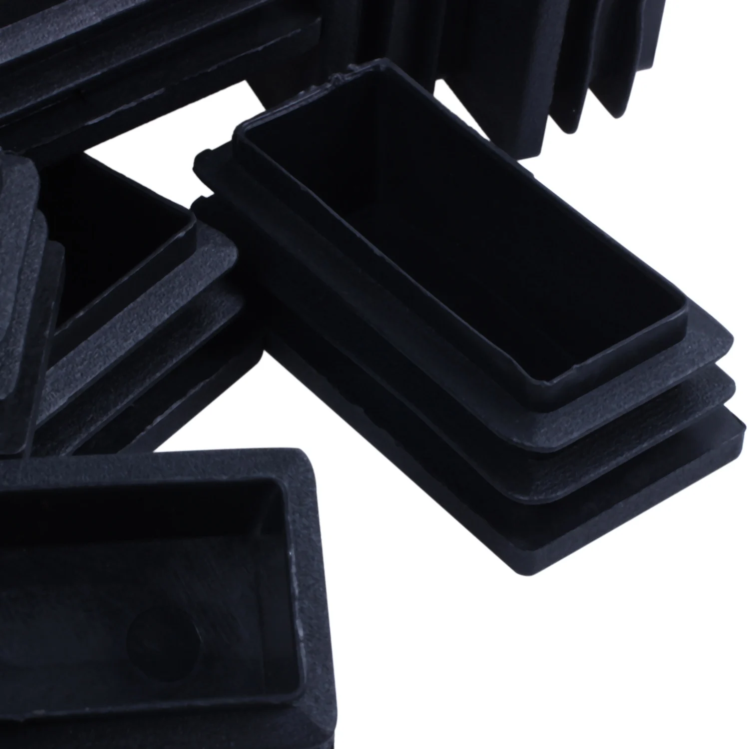 

ABWP-34 Pcs Black Plastic Tubing Tube Insert Blanking End Caps, 4 Pcs Square 50X50mm & 30Pcs Rectangle 25X50mm