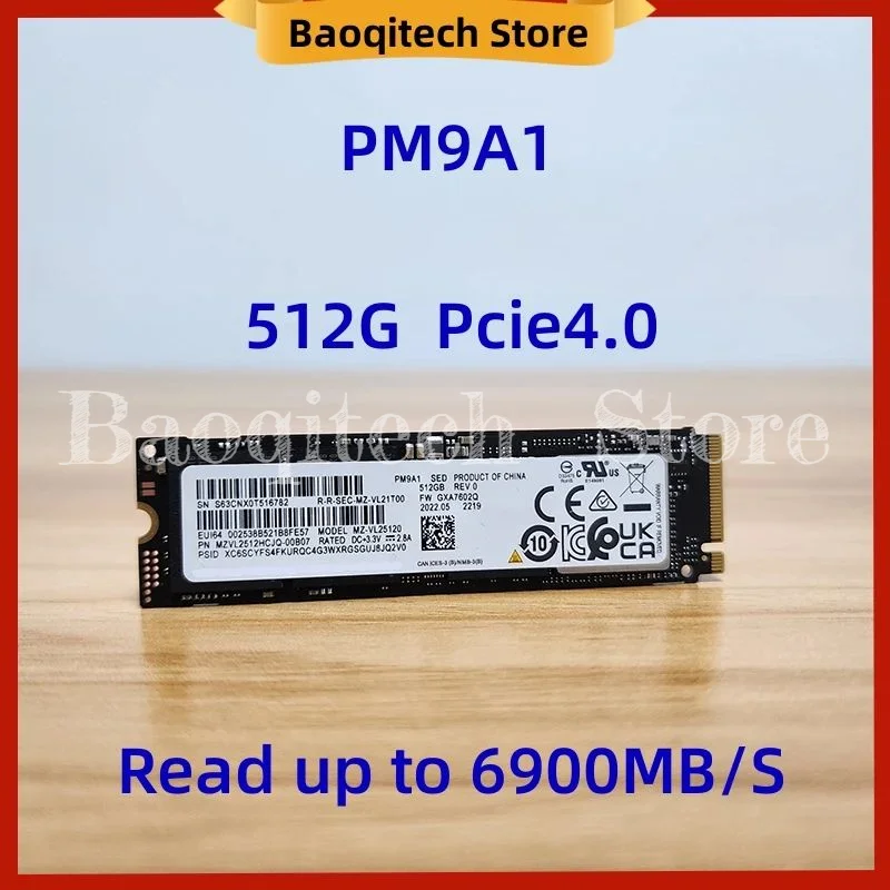 PM9A1 256G 512G 1TB 2TB  2280 NVME PCIE4.0 M.2 1024GB  Computer M.2 SSD Solid State Drive FOR Samsung