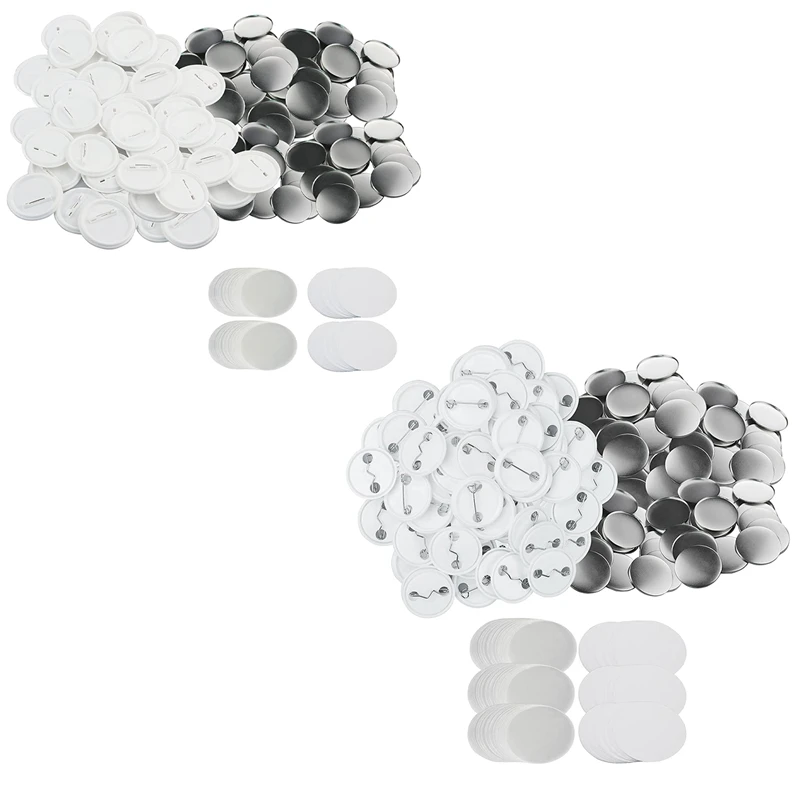 Blank Button Badge Parts For Button Machine 58Mm Button Parts, Circular Badge Blank Button Pins