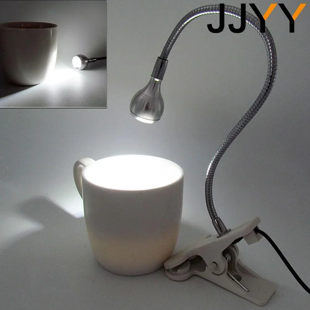 USB Clamp Light LED Desk Lamp 3W Adjustable Hose USB Powered for Computer Book Reading Creative Gift Light