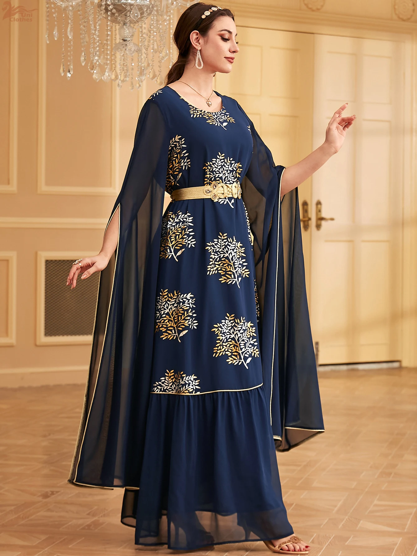 Robe de Soirée Maxi pour Femme Musulmane, Djellaba, Kaftan Marocain, Dubaï, Abaya, Islam Jalabiya, Robe Éducative, Ramadan, Eid, Turquie, Luxe