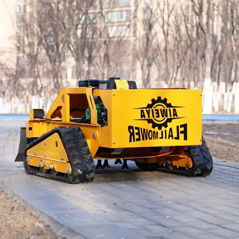 

Customized all-terrain agricultural small zero-rotation lawn mower, self-driven hillside flail mower