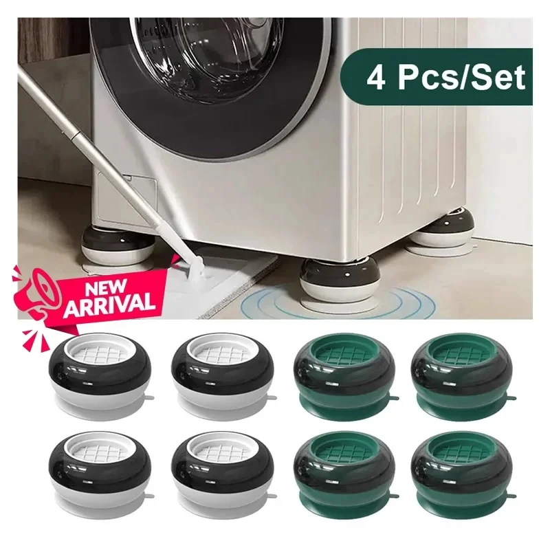 4 Stück Universelle Anti-Vibrations-Pads Waschmaschinen-Gummifüße Geräuschdämpfende Kühlschrank-Möbelunterlage Möbel-Hebefüße