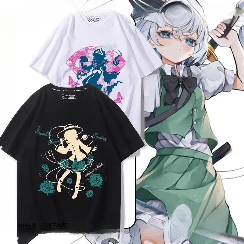 Anime TouHou Project Graphics T-shirt High Quality Summer O-neck Comfortable Streetwear Harajuku Y2K Men's Clothing