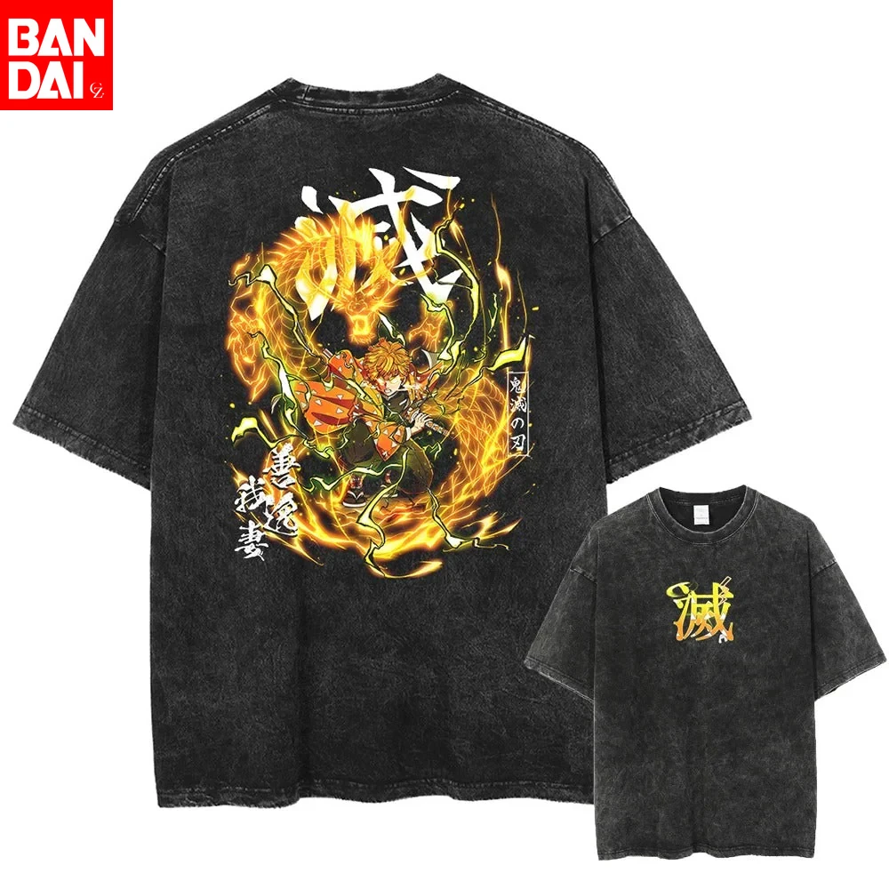 

Jujutsu Kaisen Nobara Kugisaki "Resonance" Heavy Metal Font Vintage Wash Print T Shirt Men 2026 Summer Black Oversized Tee