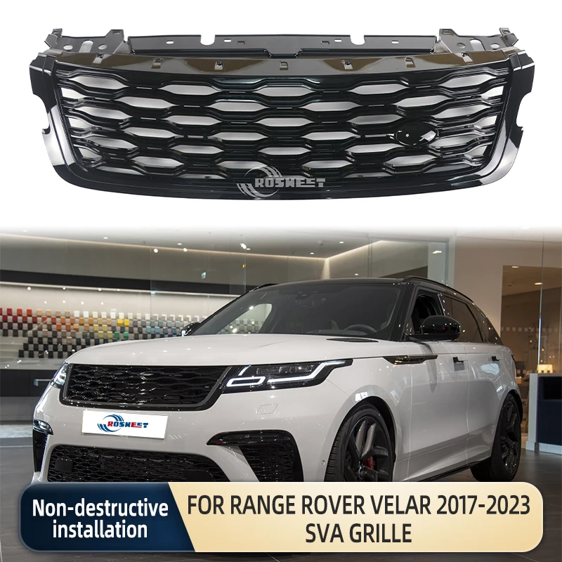 

Для Land Rover Range Rover Velar 2017-2023 L560 обновленная Стильная черная решетка радиатора SVA автомобильные аксессуары