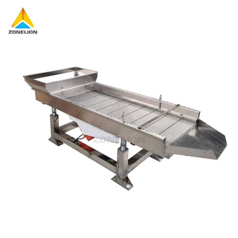 2 Outlets 3 Outlets 4 Outlets Cat Little Ore Sand Soil Compost Grain Coffee Beans Flour Linear Vibration Sieve Vibrating Screen