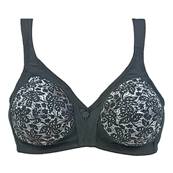 Reggiseno senza fili da donna Big Cup intimo in cotone a copertura totale morbido con Comfort quotidiano