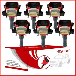 6X Ignition coil For BMW E30 E31 E32 E34 E36 M3 S50 E38 M42 M50 325i 525i 530i 1.8L 2.5L 3.0L V6 performance