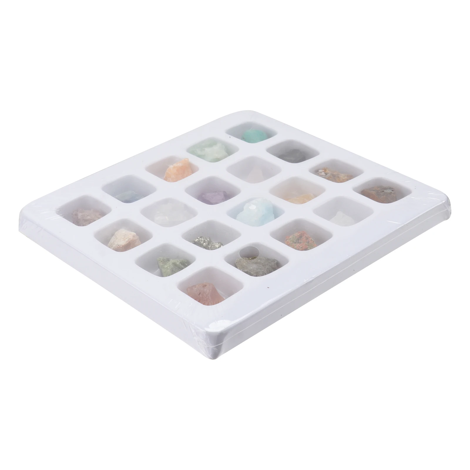 

1 Box Rocks Minerals Specimens Smooth Surface Educational Science Kids Hand-Eye Coordination Preschool Learning Kit Nursery