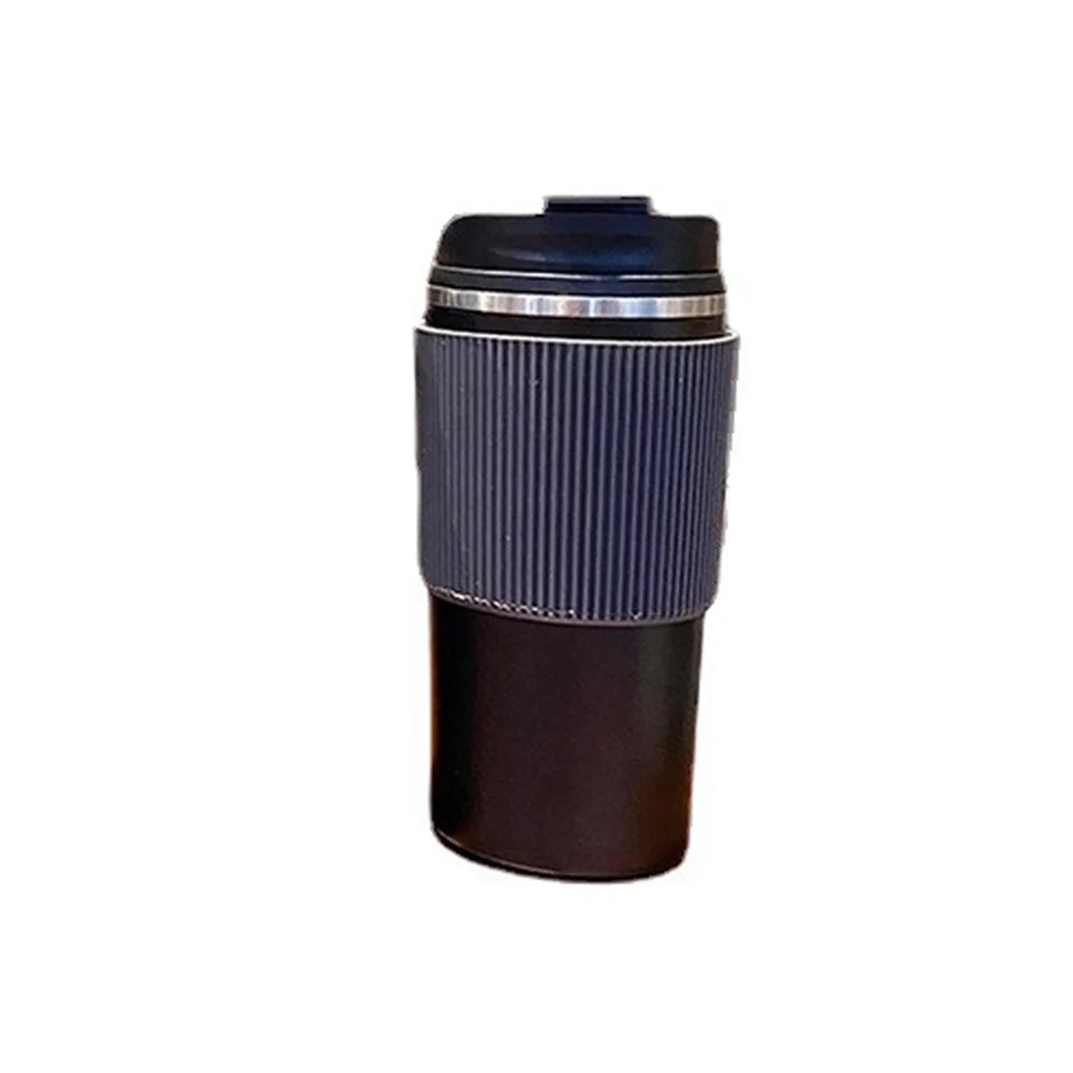 Stainless Steel Cup Fashion Simple Coffee Cup with Silicone Case Portable Water Cup Vacuum Cup image 2