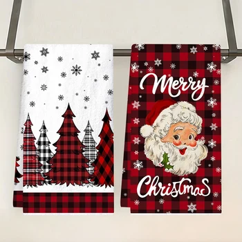 Christmas Santa Kitchen Towels 1