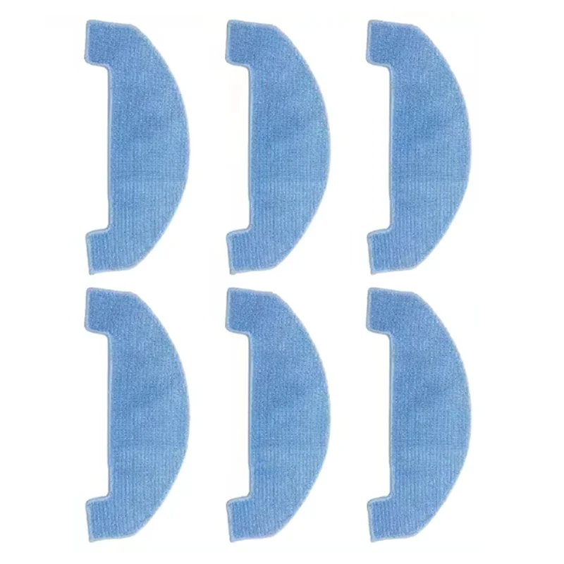 【PARTY】6PCS Mop Cloth For Conga 7690 Immortal Max / IRBIS Bean 0421 / Honor Choice R3 / R3 Plus / Ultenic D10 Spare Part