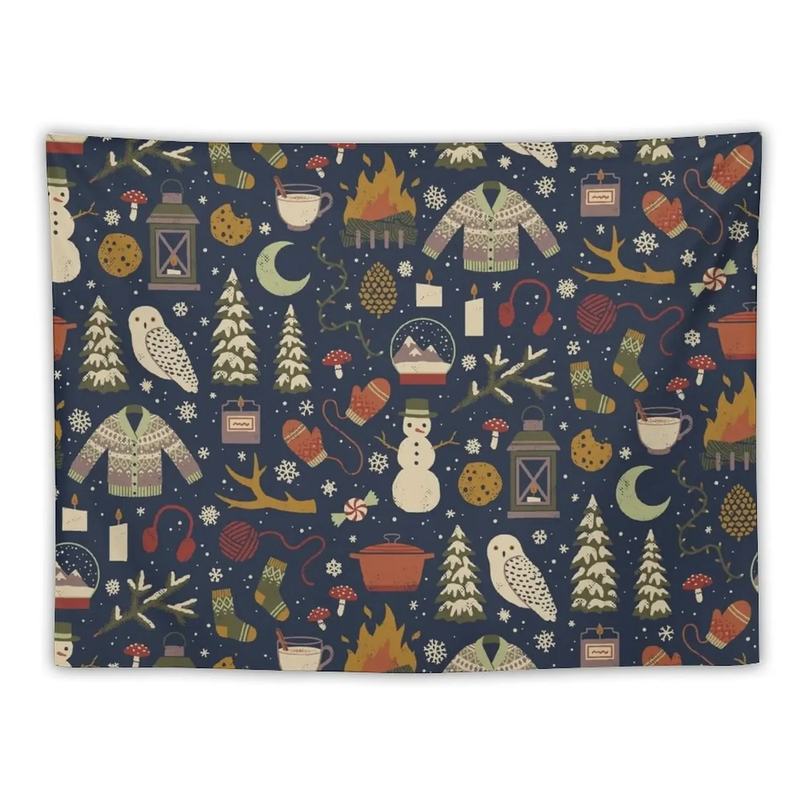 Winter Nights Tapestry Things To The Room Decoration Aesthetic Tapestry