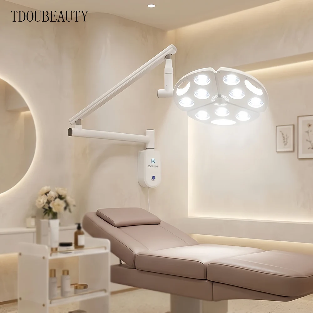 TDOUBEAUTY New Upgrade 90W Wall‑Mounted LED Surgical Exam Lamp, Medical Examination Light for Micro Plastic Surgery, Dentistry