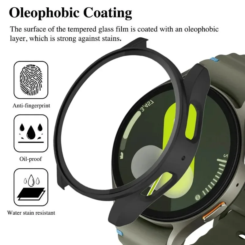 PC Case for Samsung Galaxy Watch 7 40mm 44mm Protection Case Plastic Coverage Protector Bumper No Glass SmartWatch Accessories