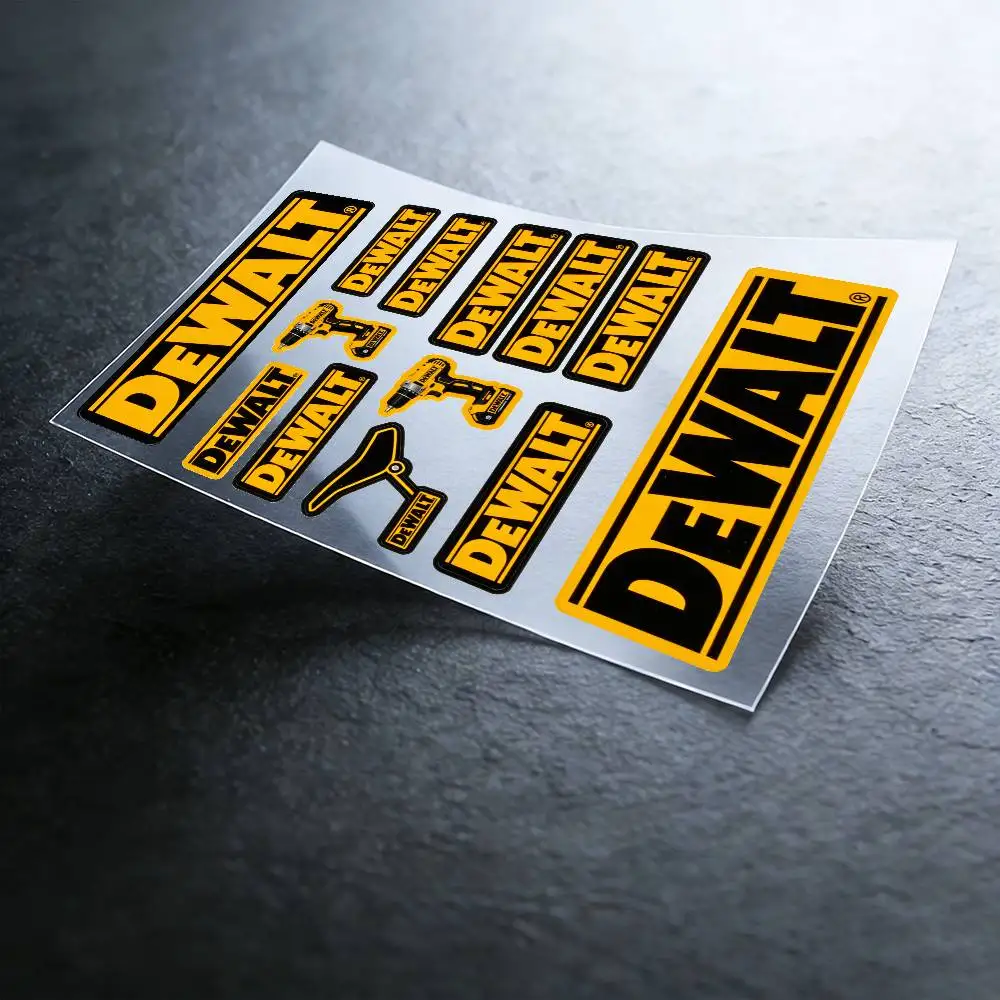 For Dewalt Reflective Motorcycle Stickers, 3M Safety Warning At Night In The Dark Scooter Helmets
