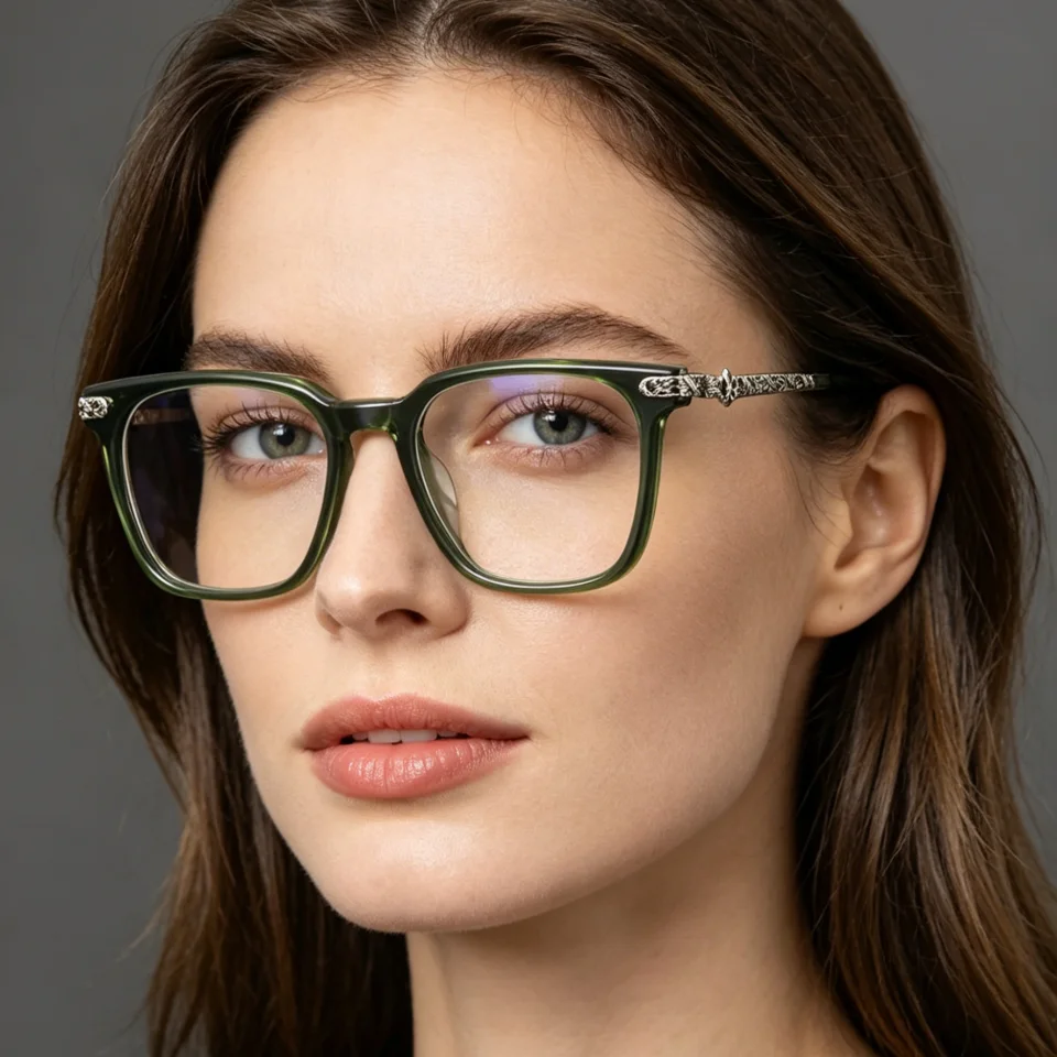 2026 World Fashion Trend Brand Classic Square Acetate Women's Eyeglass Frame Casual Exquisite Retro Carving Men's Luxury Glasses