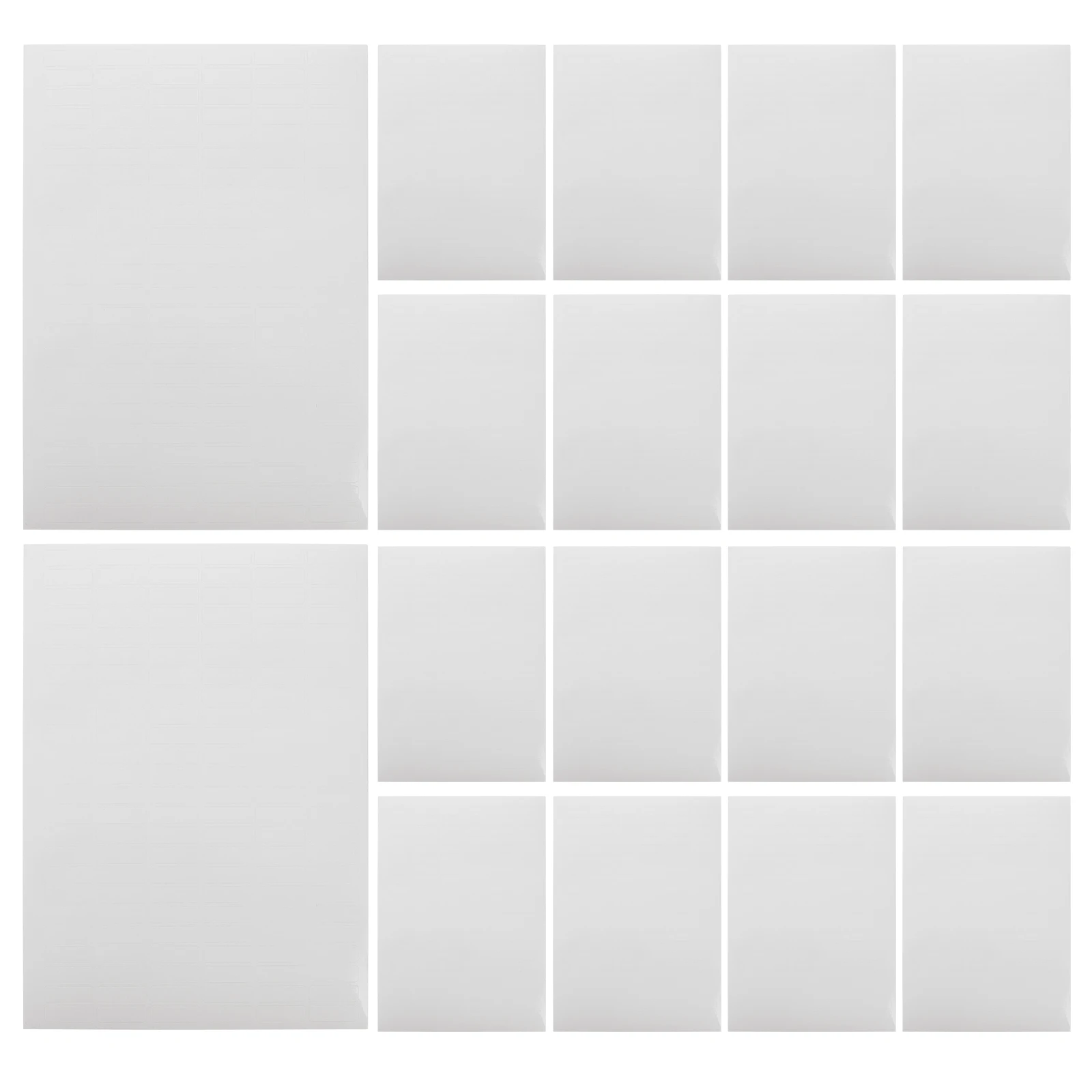 

100 Sheets Print Paper Labels for Printer Printable Sticker Multipurpose Blank Sticky Adhesive