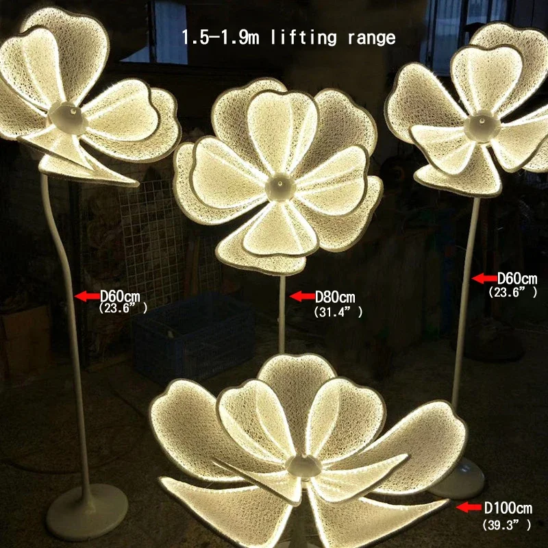 COLIN-Lampe LED Moderne en Dentelle Blanche, pour ix, Scène, Fleur de Pivoine Brillante, Décoration de Mariage