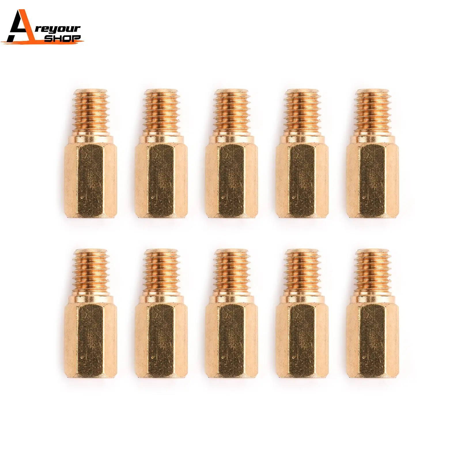 Areyourshop 10PCS 5MM Carburettor Main Jets Nozzle Set For Keihin for PWK for PE for OKO 180-205 190 192