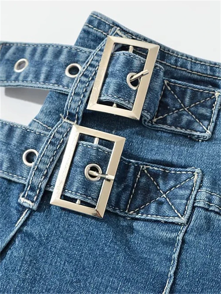 2025 verão novo taruxy denim y2k saia com pregas e cinto 90s e-girl saias coreanas para mulheres jeans de rua alta fundo curto