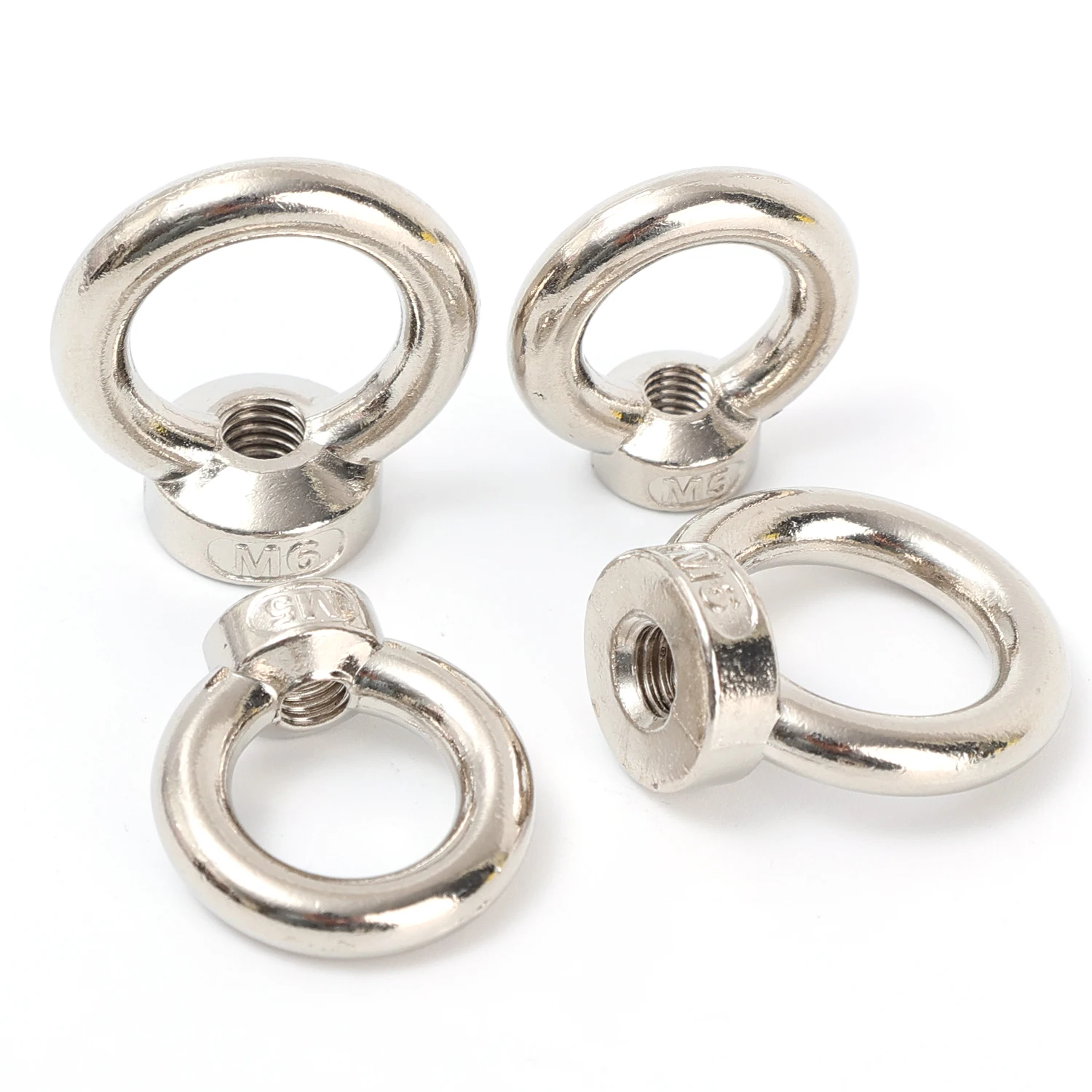 5/20 قطعة سبائك الزنك التعميم رفع حلقة المكسرات رفع العين الخيوط الجوز السحابة ييبولت حلقة ربط الجوز مسامير أدوات M5/M6