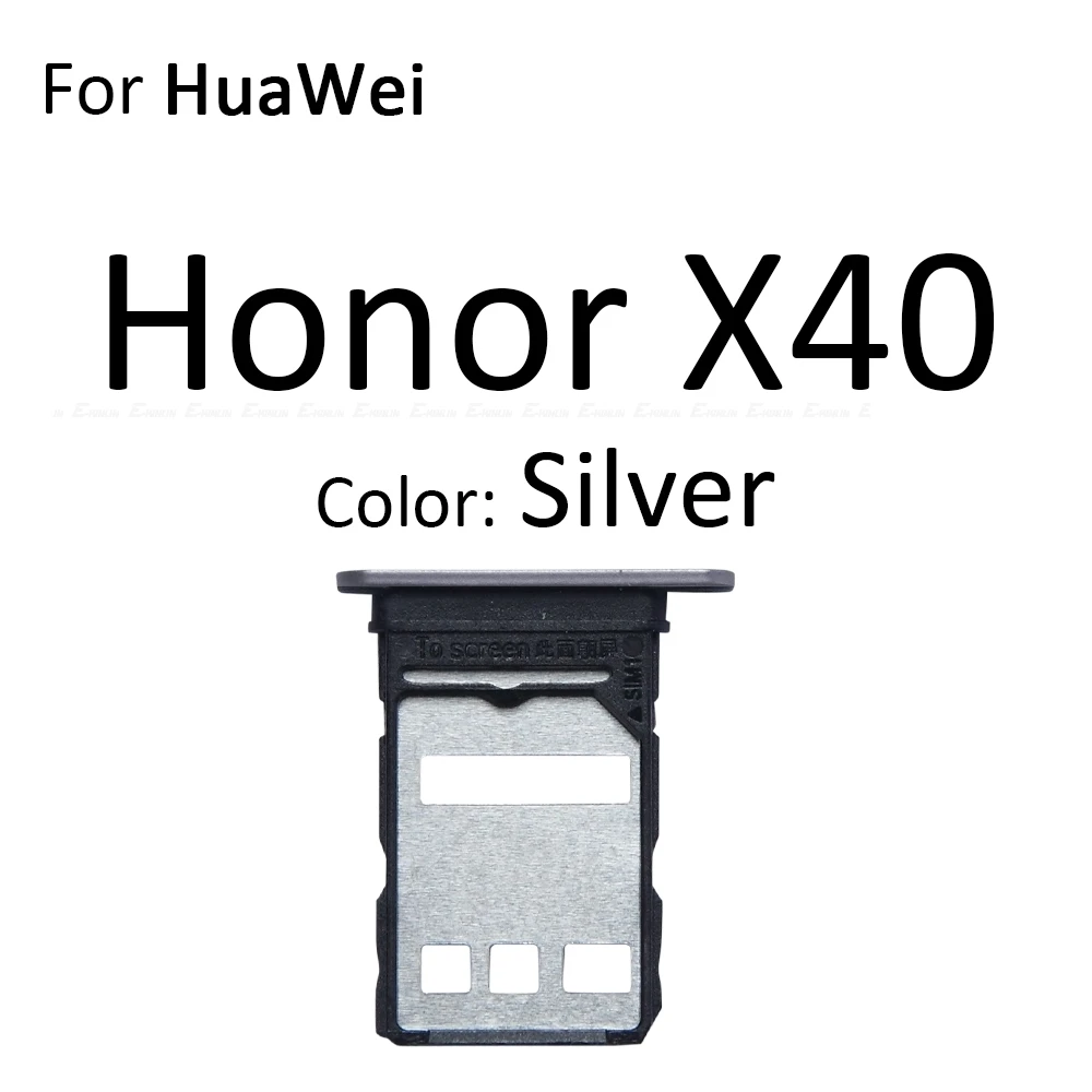 Sim Micro SD Card Socket Adapter Container Connector Holder Slot Tray Reader For HuaWei Honor X40 GT X40i X50i Plus