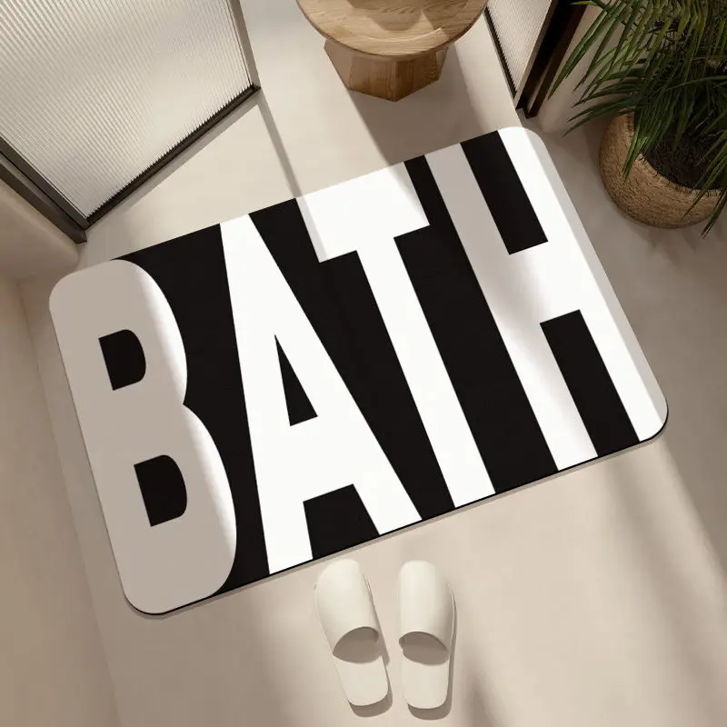 

Коврик для двери в ванной комнате из диатомовой грязи, водопоглощающий и нескользящий коврик для двери в ванной комнате, быстросохнущий коврик для двери в ванной комнате