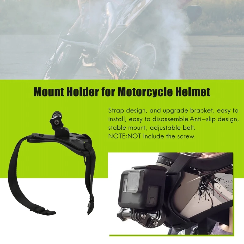 ที่ยึดคางบนหมวกกันน็อคสกี/มอเตอร์ไซด์หมวกนิรภัยสำหรับ dji/gopro HERO 8 7 6 5 SJCAM อุปกรณ์เสริมกล้องแอคชั่น