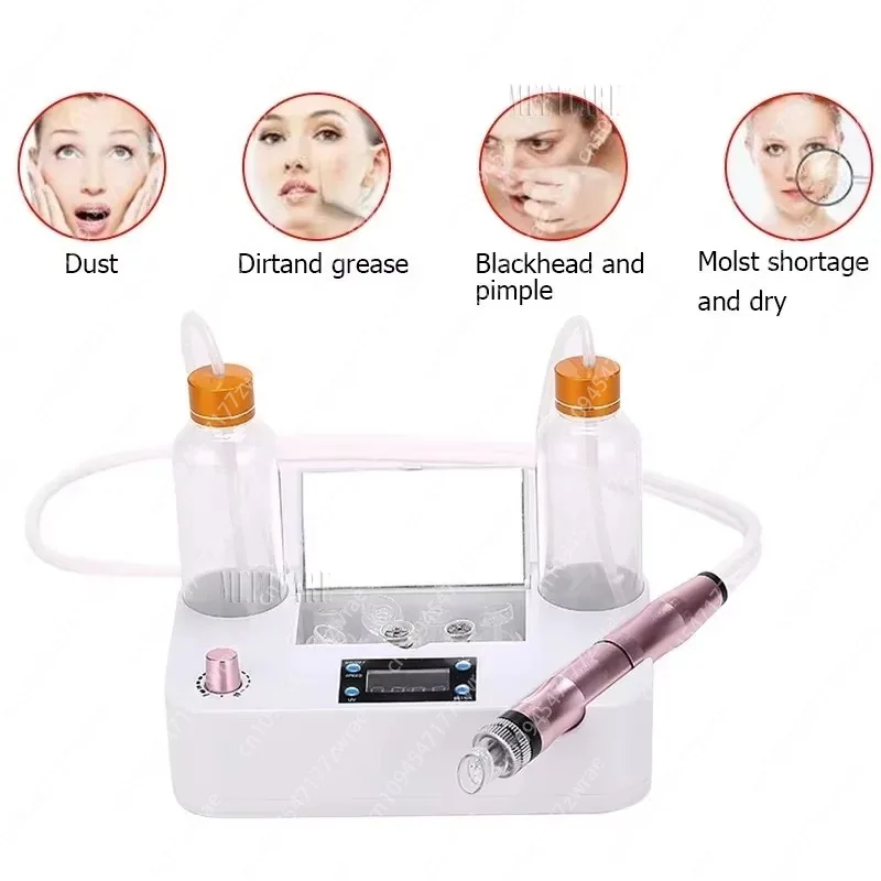 Oxygen Skin Rejuvenation Blackhead Removal Facial Machine Hydro Dermabrasion Jet Peel US Plug Home Use