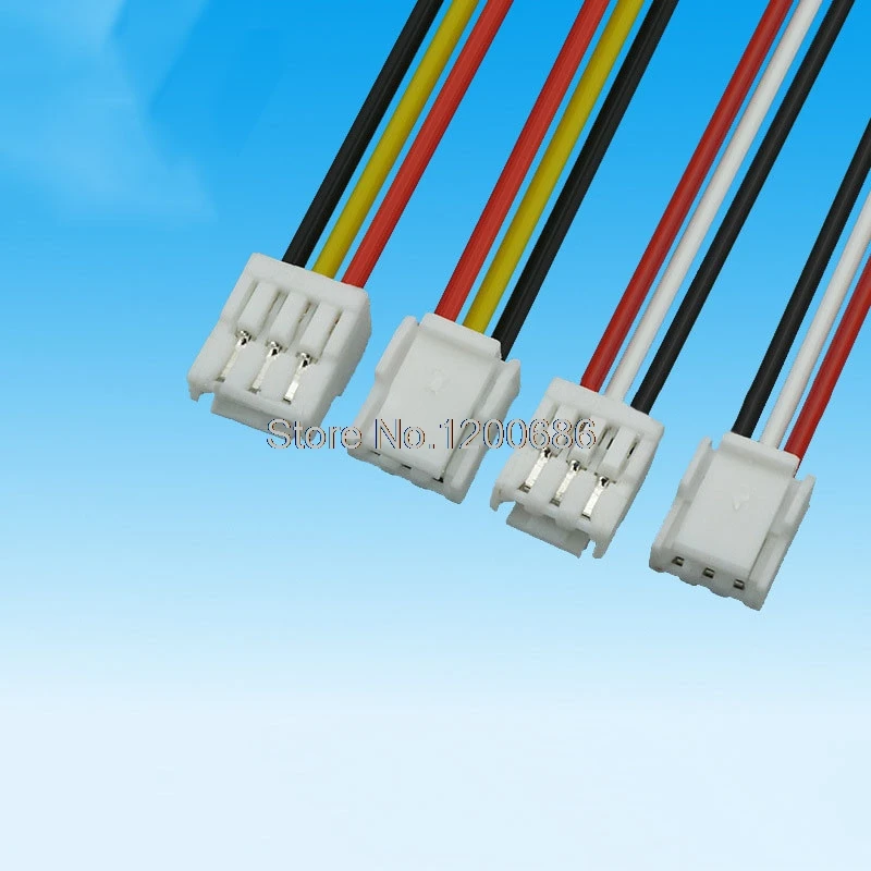 20CM 28 AWG 10 SETS 2P/3P/4P/5P/6 Pin JST GH Series 1.25 Female Double Connector with Wire GH1.25 1.25MM