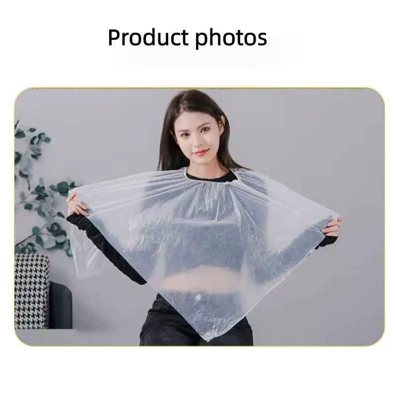 

1/5pcs Disposable Hair Cutting Capes – Salon & Home Use, Elastic Neck, No Wash, for Haircuts Dyeing