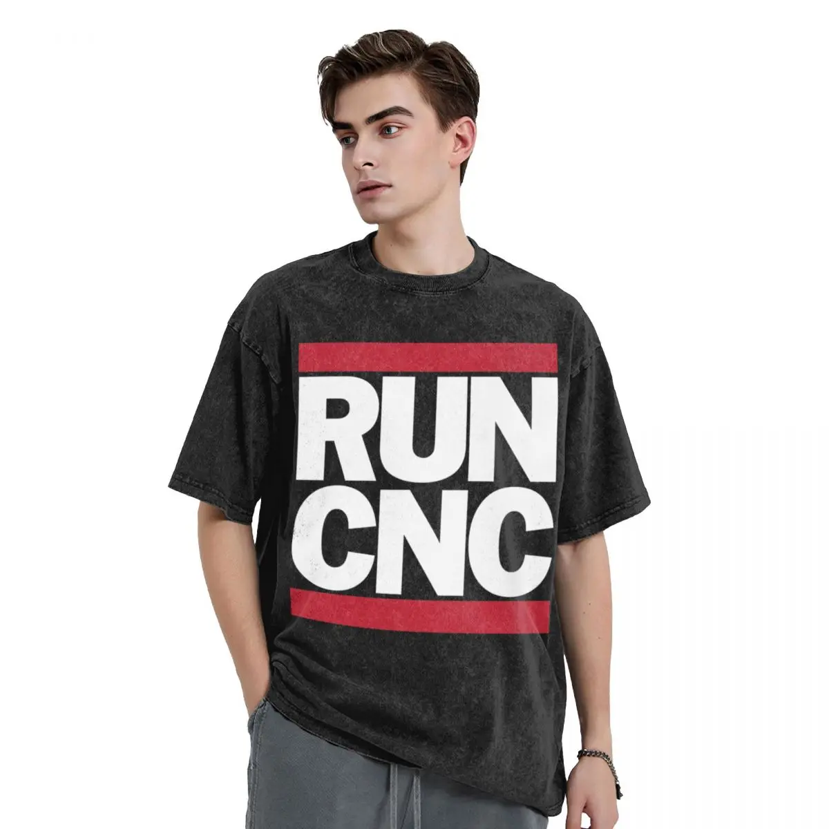 

RUN CNC T-Shirt anime clothes quick-drying graphic shirts mens clothing