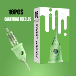 POPU-Agulhas de Tatuagem Cartucho, Adequado para Maquiagem Permanente, Sobrancelhas, Delineador, Lábios, RL, RS, OMNI, V2, 16 Pcs