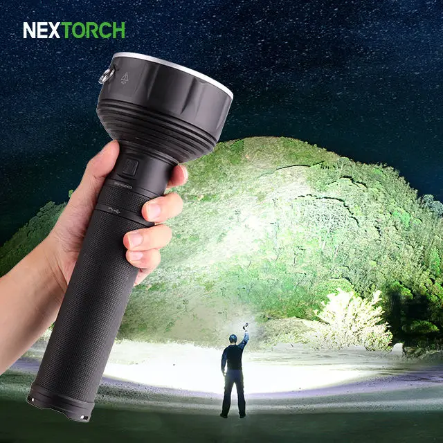 2025 New Design 20000Lm 300W Powerful Search Rescue Led Flashlight Outdoors Nextorch Saint Torch 31 Flashlight