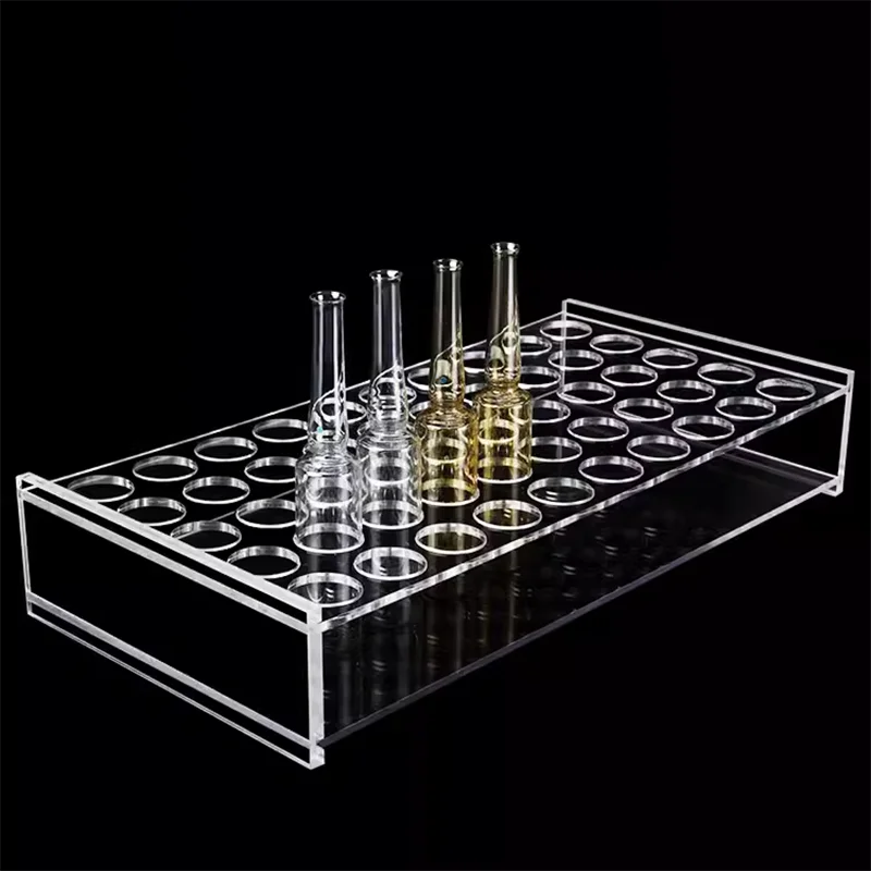 

Plexiglas ampoule bottle rack Ampoule bottle rack injection bottle rack 1/2/5/10/20ml 50 holes acrylic material
