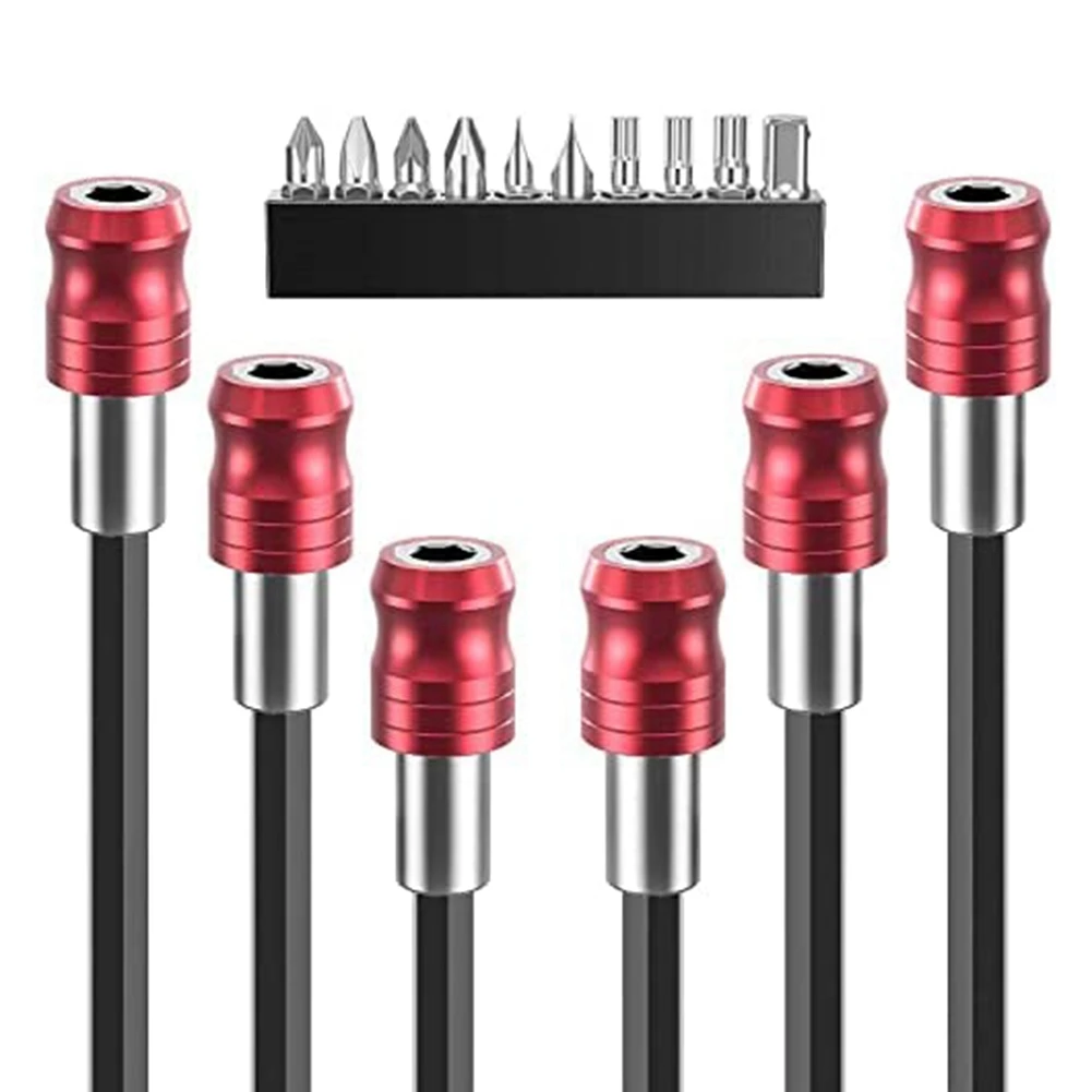 

Drill Bit Extension,1/4Inch Hex Shank Magnetic Bit Extender Power Screwdriver Extension Quick Release Drill Holder Tool