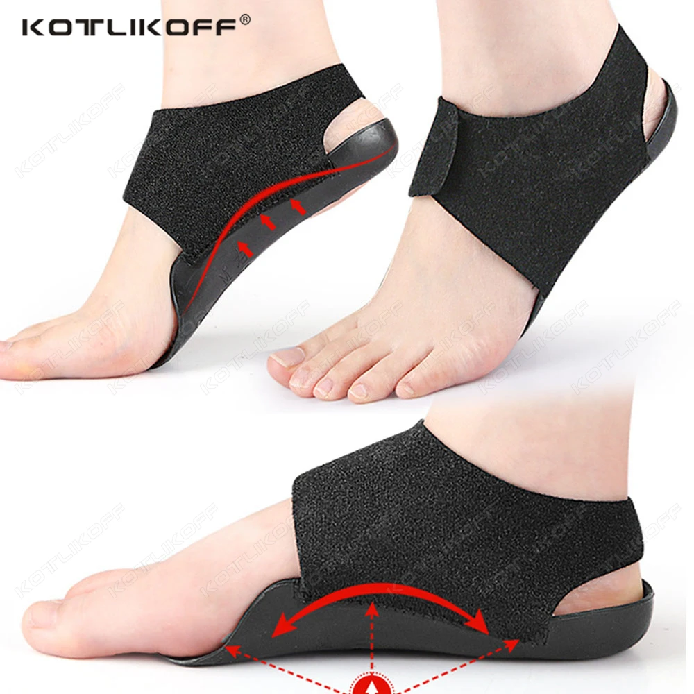 Cushioned Soft Elastic Pads Arch Support Sleeves Fabric Arch Socks For Flat Foot Pain Relief Plantar Fasciitis Heels Pads
