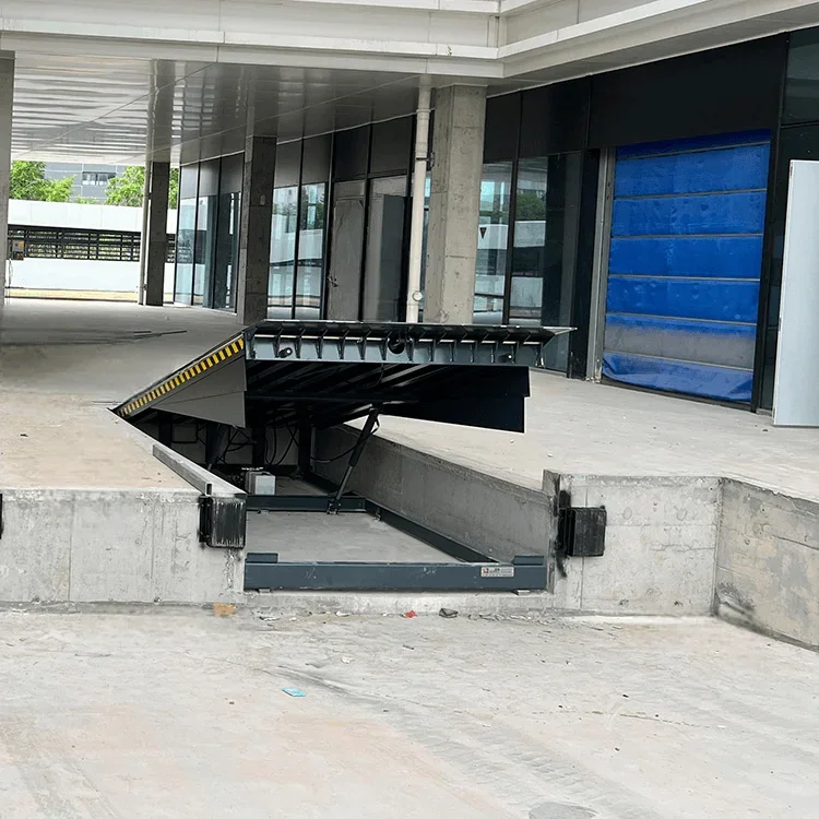 SEPPES Quality Fixed Dock Leveler Lift Platform Exterior Loading Dock Leveler Safety Hydraulic Dock Leveler with Rubber Bumper