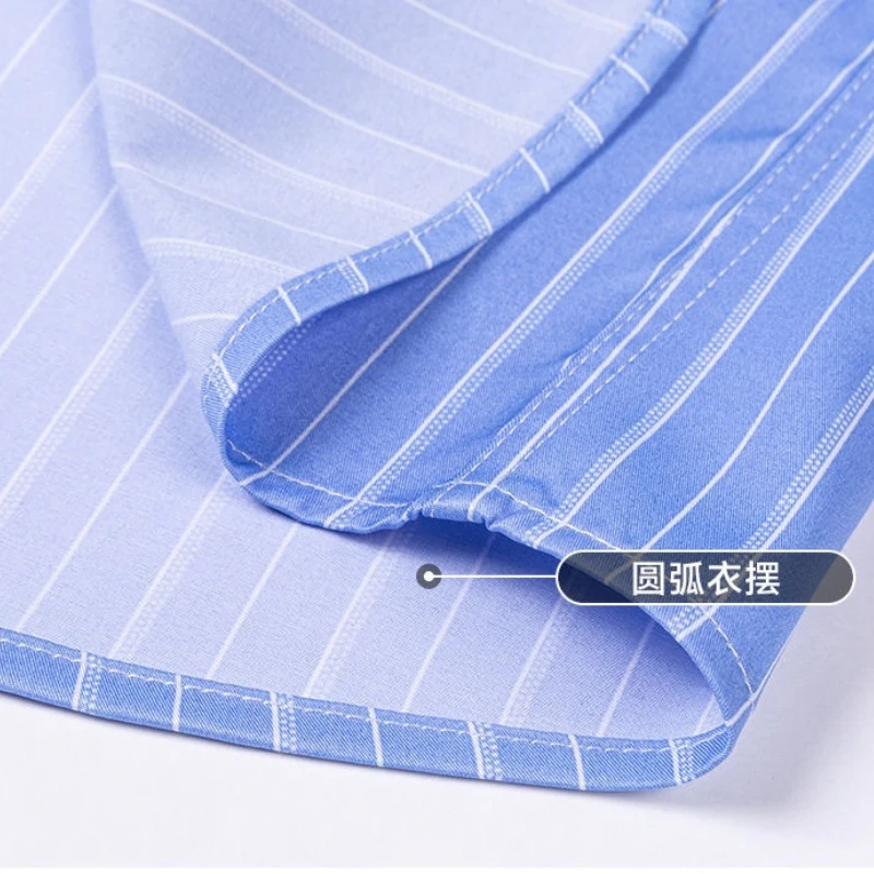 Hot Sale ! Striped Plaid Shirts Men's Long Sleeve Shirt Business Casual Wrinkle-Free Non-Iron Men's Shirt Long Sleeve Slim Fit
